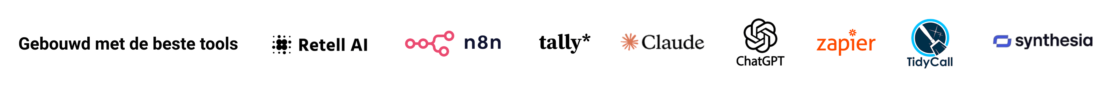 Tools waar we mee bouwen